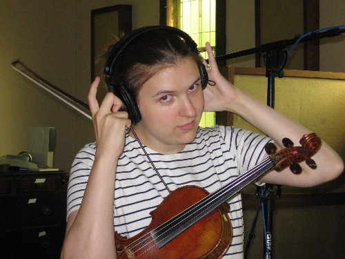 Megan in studio